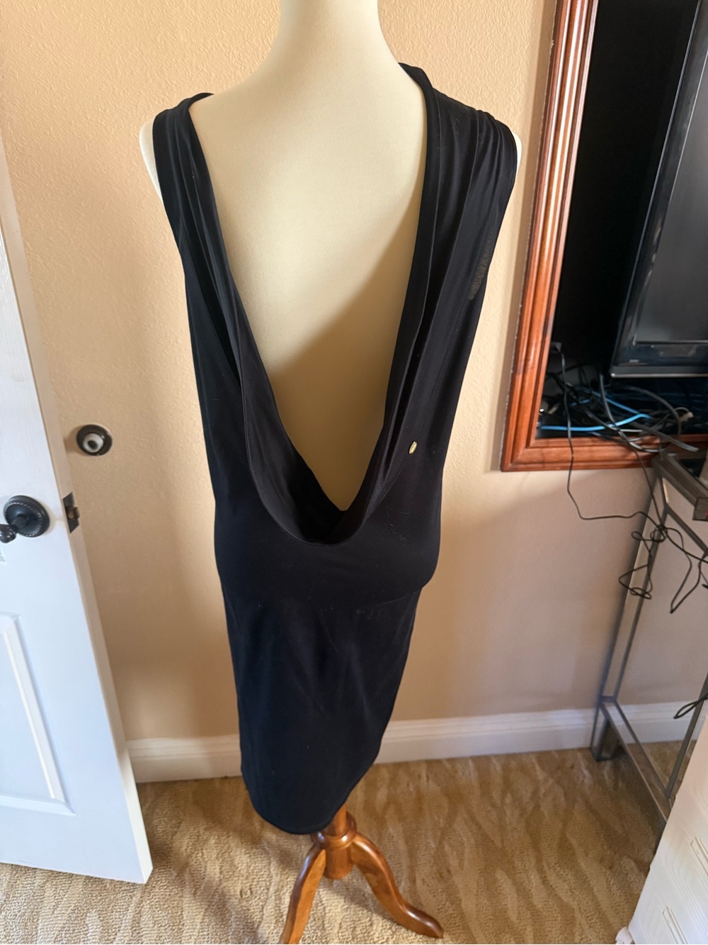Elijah Backless Cowl Midi Dress-Rare - Picture 2 of 11